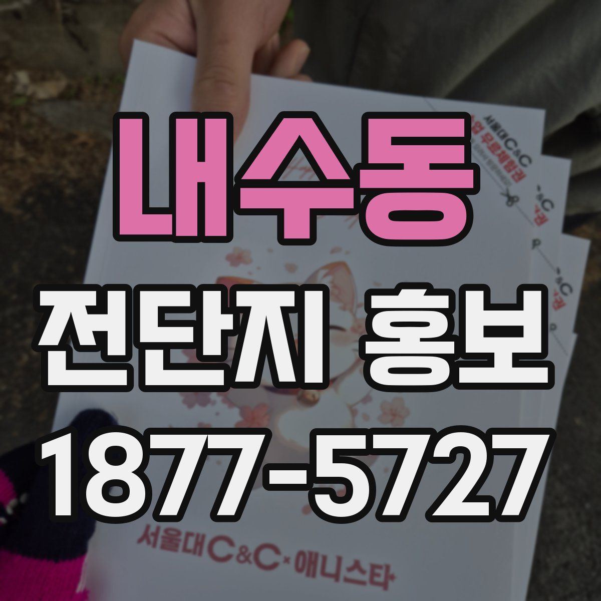 내수동 전단지 홍보