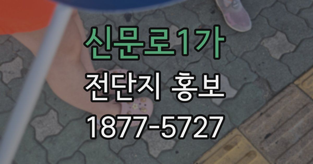 신문로1가 전단지 홍보