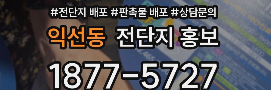익선동 전단지 홍보