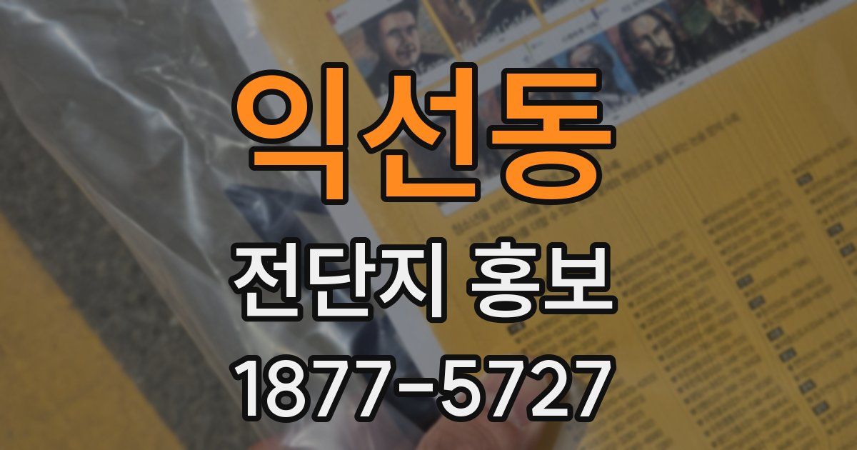 익선동 전단지 홍보