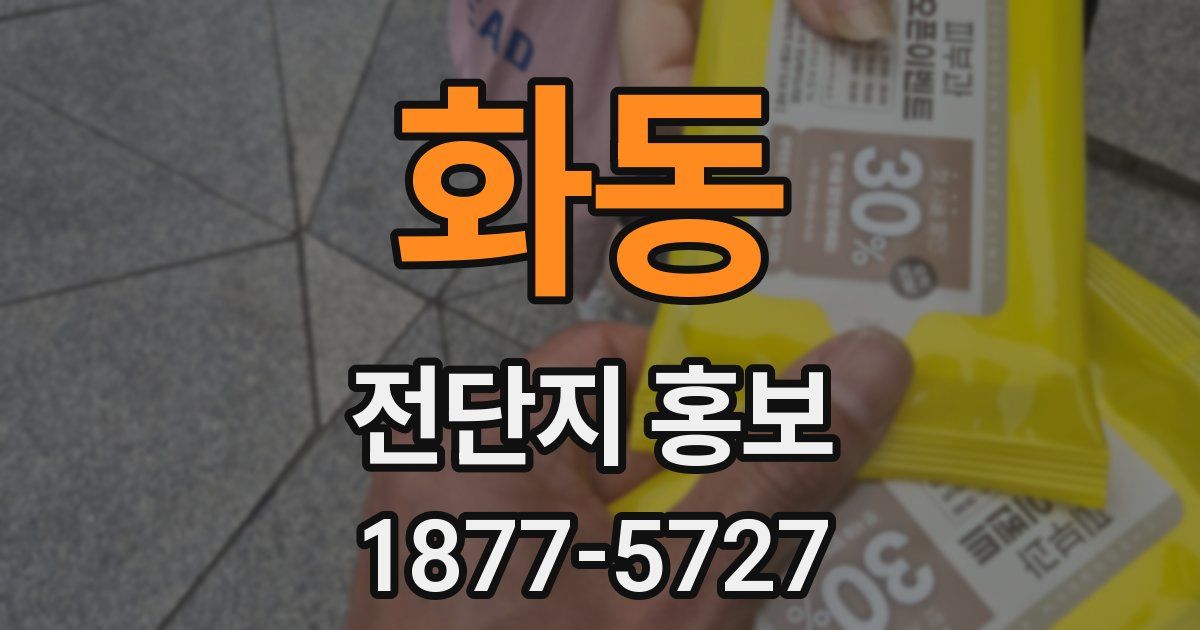 화동 전단지 홍보