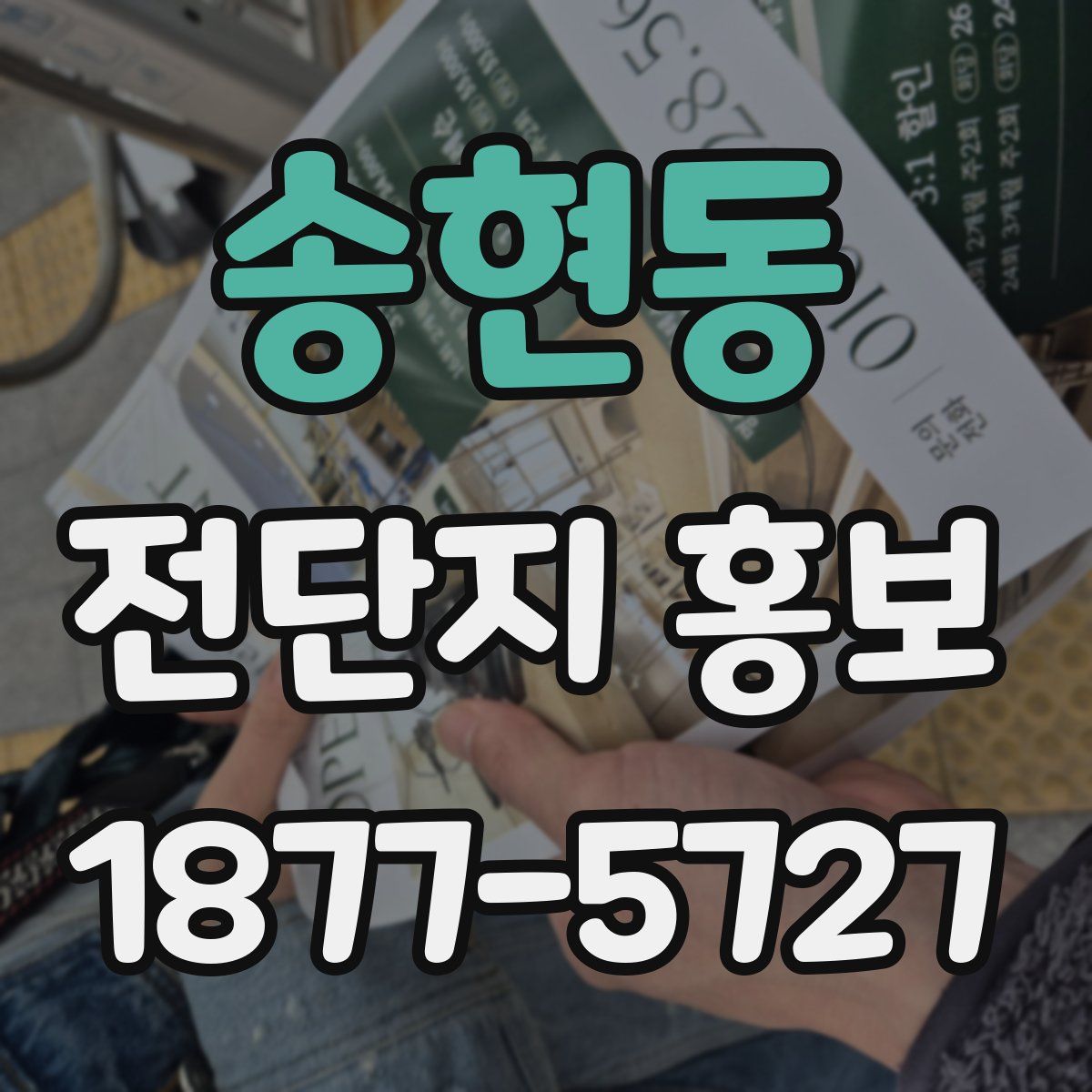 송현동 전단지 홍보