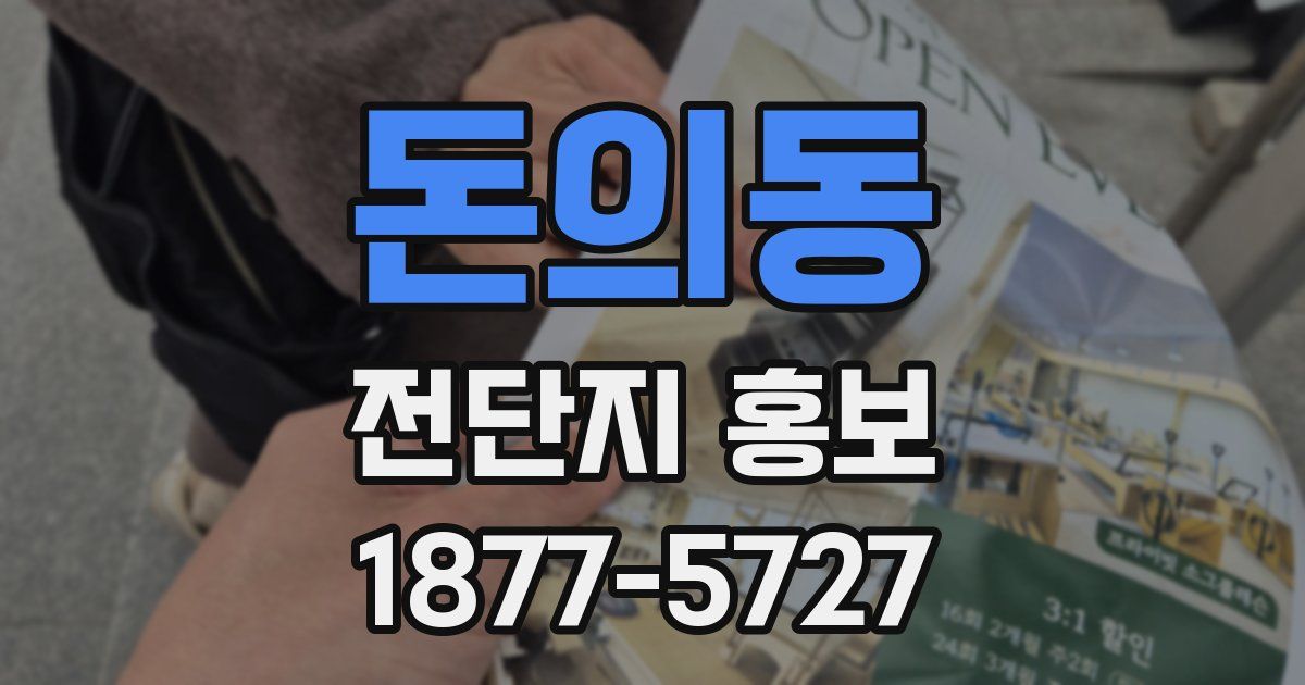돈의동 전단지 홍보