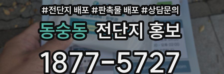 동숭동 전단지 홍보