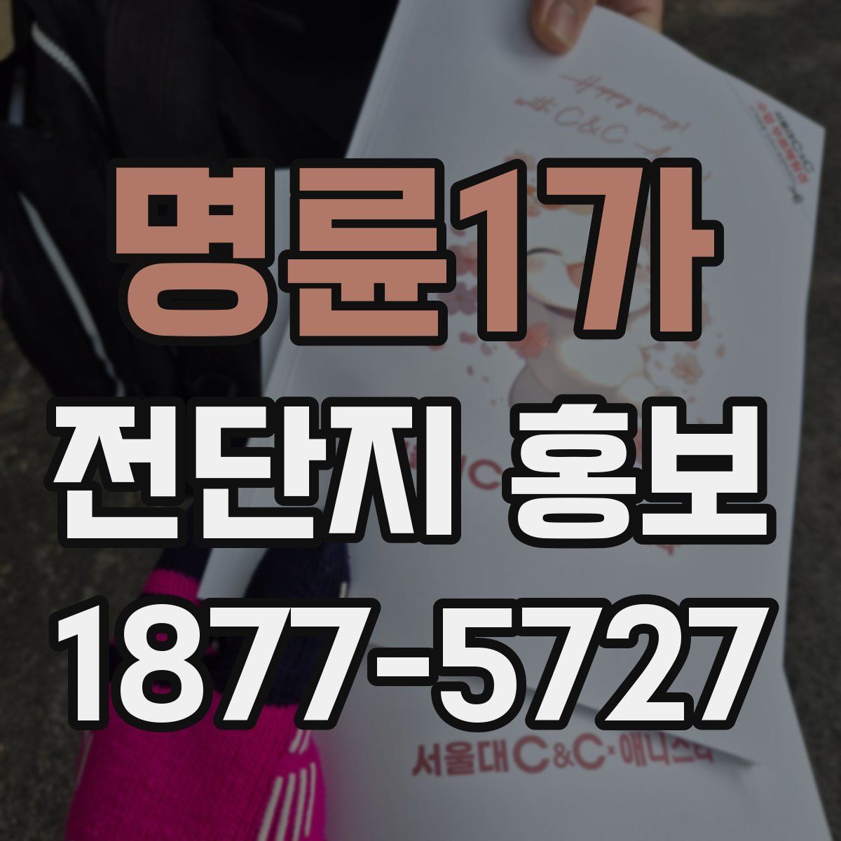 명륜1가 전단지 홍보