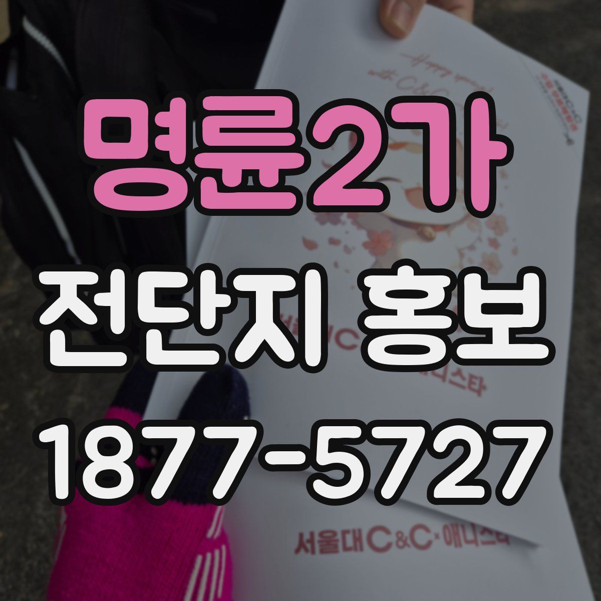 명륜2가 전단지 홍보
