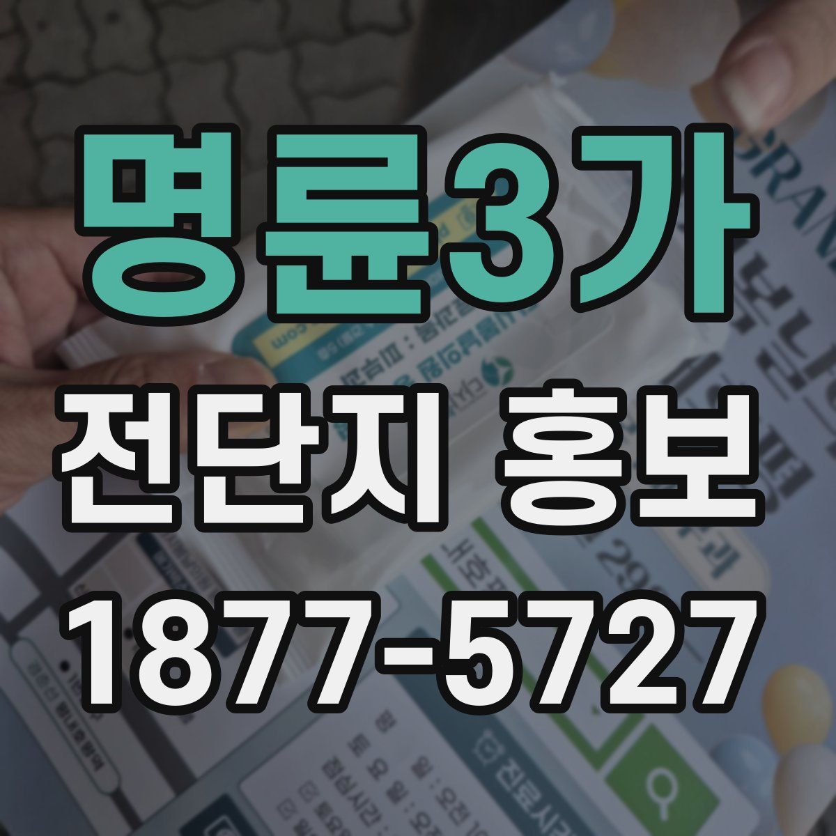 명륜3가 전단지 홍보