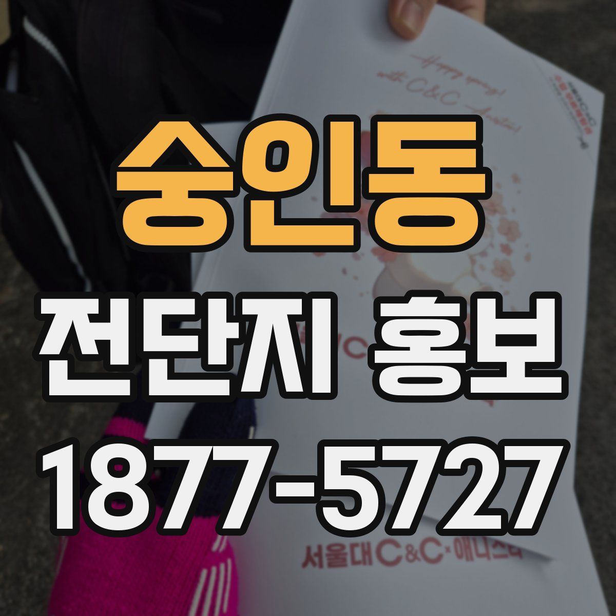 숭인동 전단지 홍보
