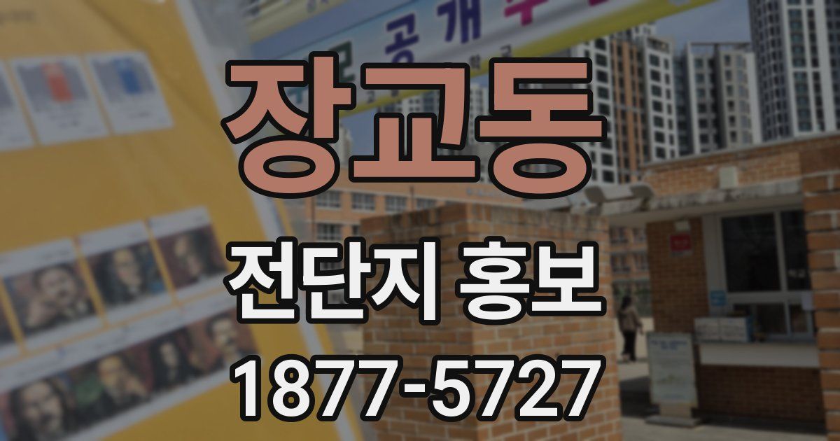 장교동 전단지 홍보