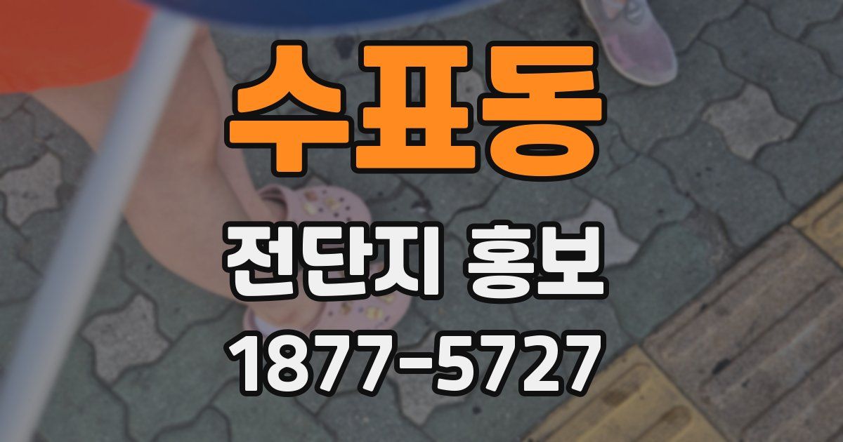 수표동 전단지 홍보