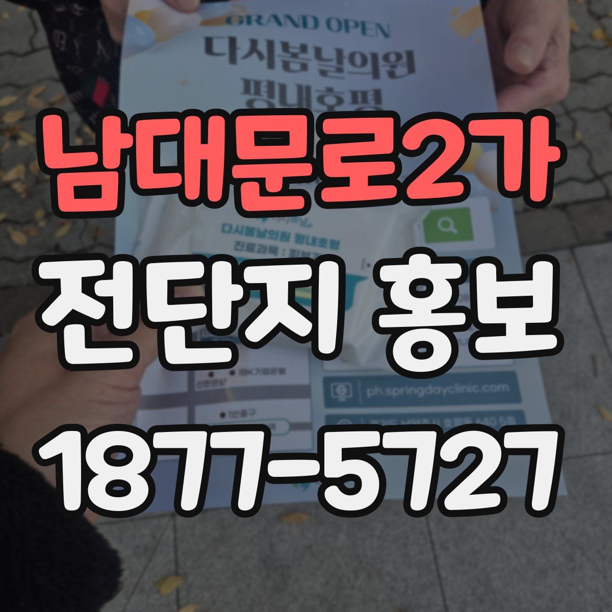 남대문로2가 전단지 홍보