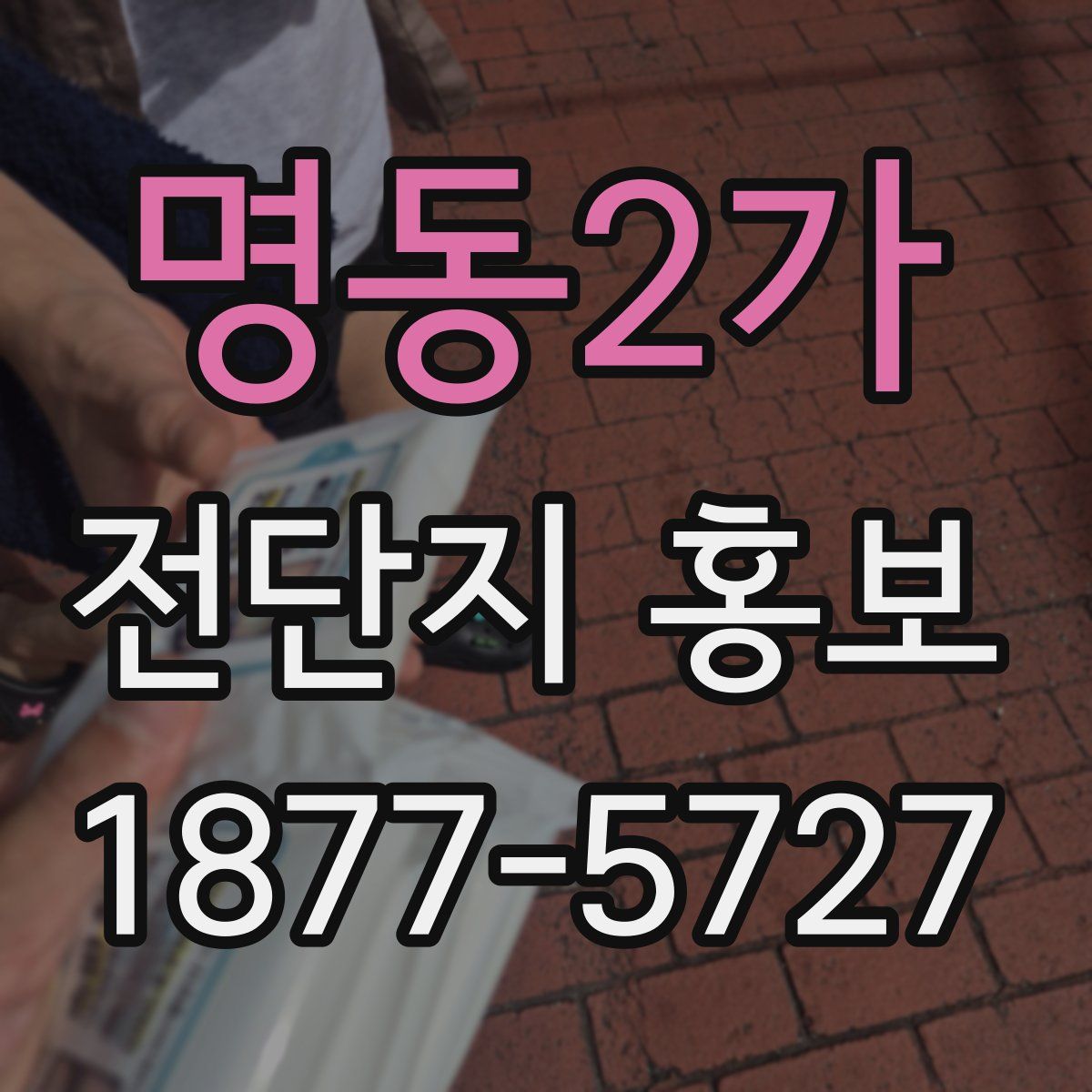 명동2가 전단지 홍보