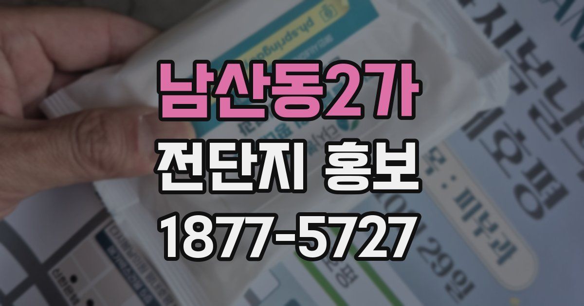 남산동2가 전단지 홍보