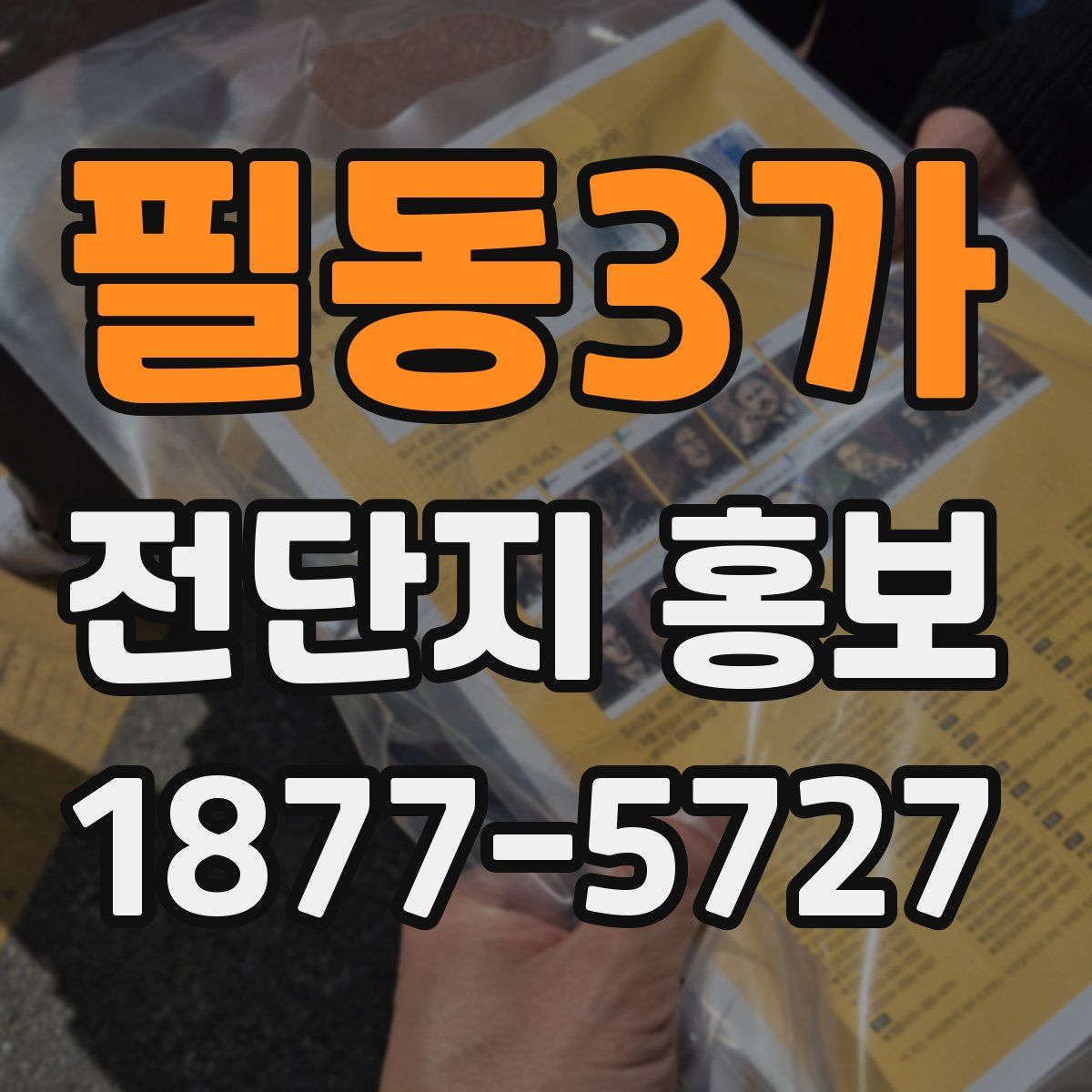 필동3가 전단지 홍보