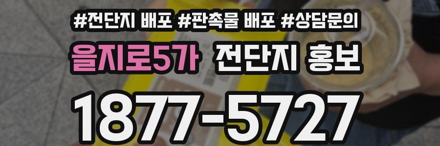 을지로5가 전단지 홍보