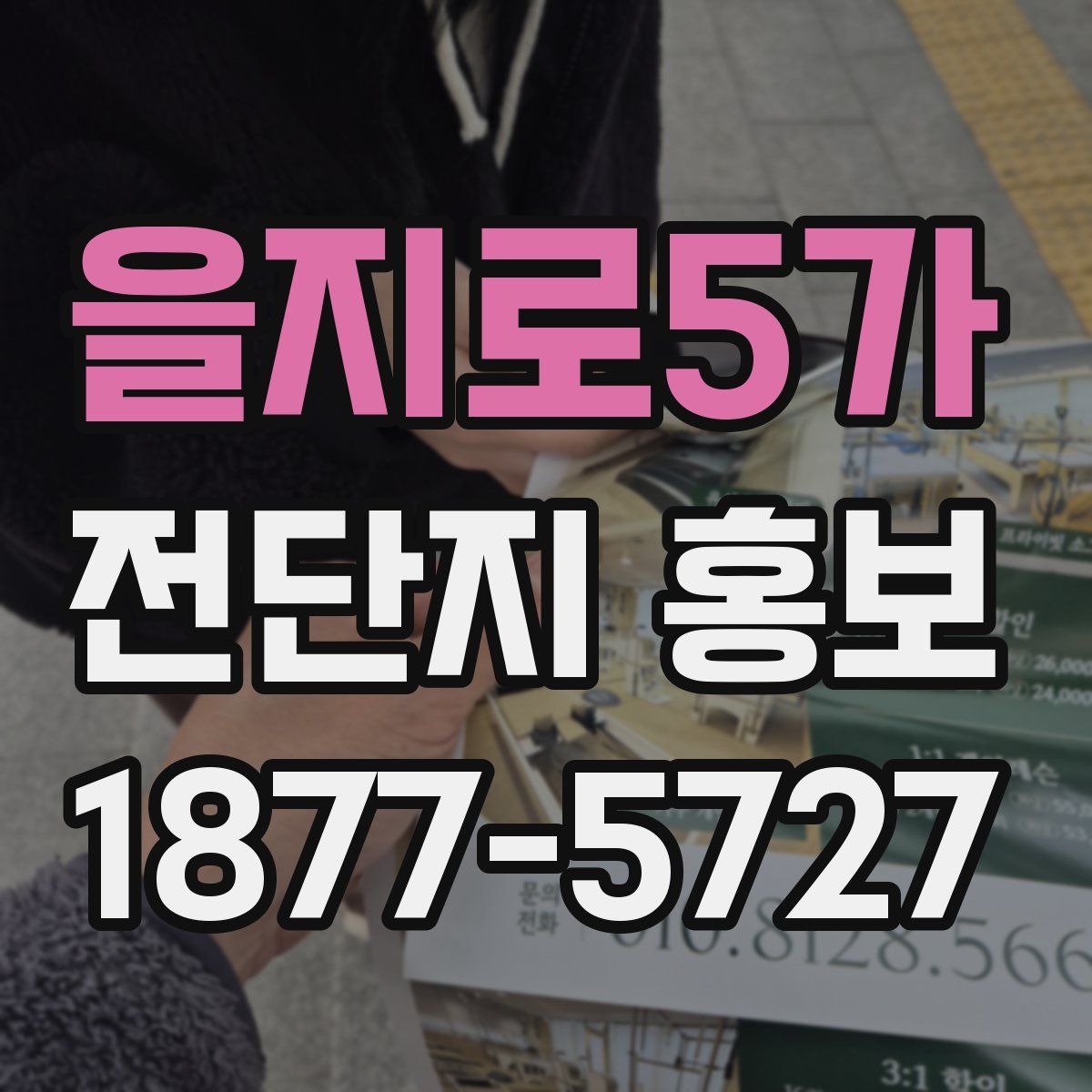 을지로5가 전단지 홍보