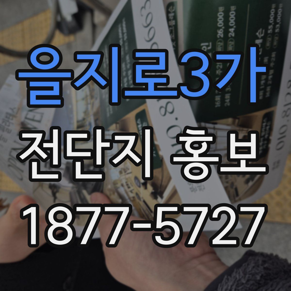 을지로3가 전단지 홍보