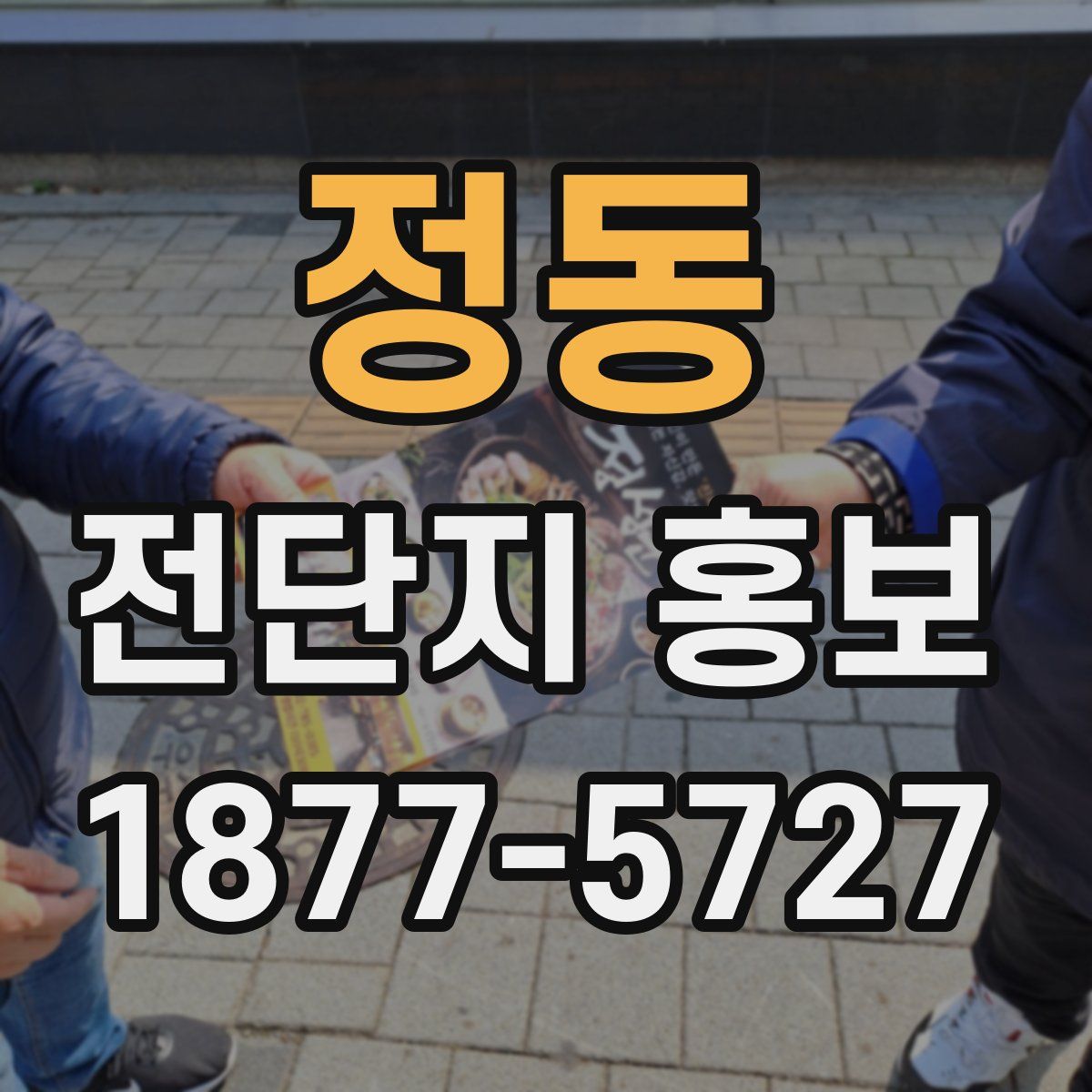 정동 전단지 홍보