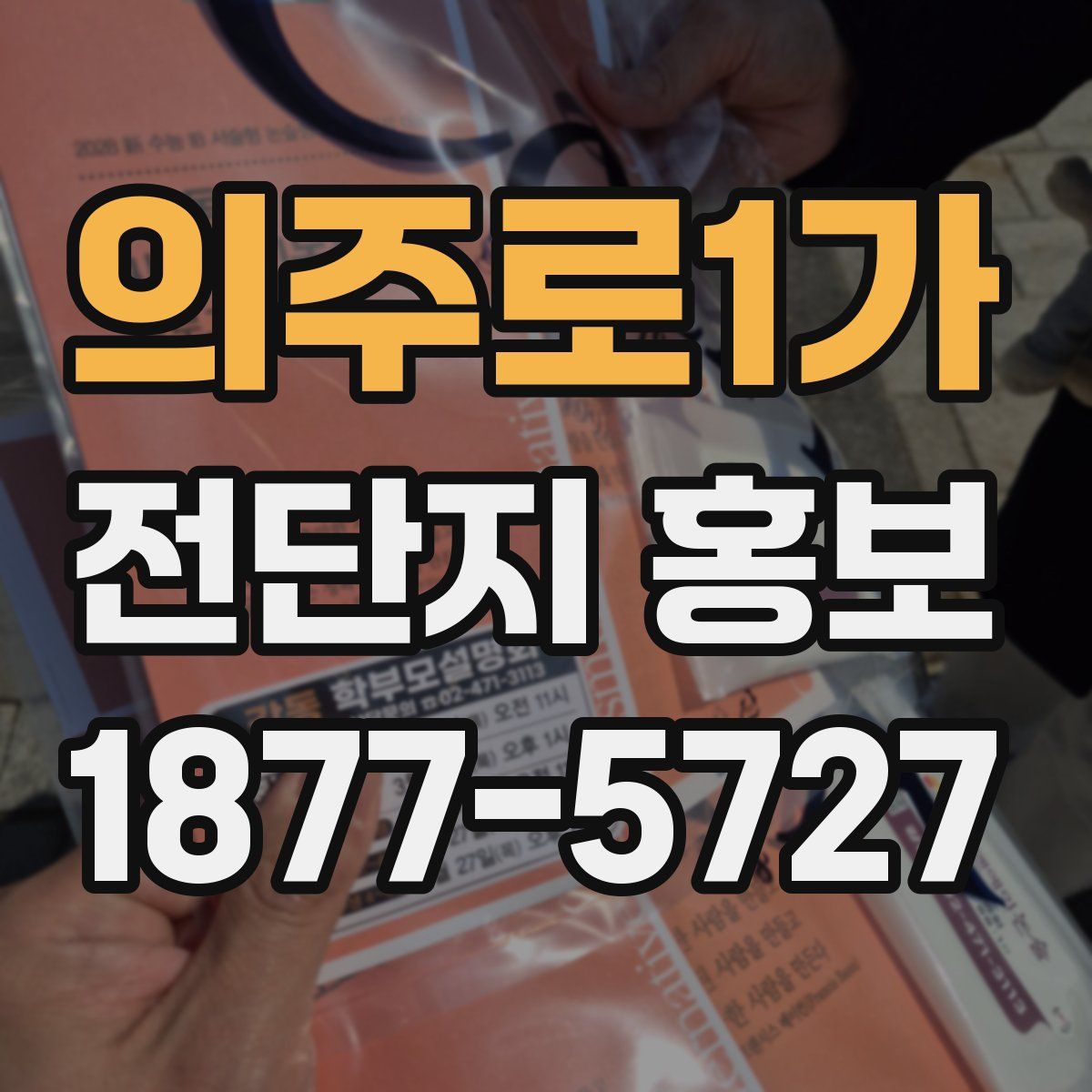의주로1가 전단지 홍보