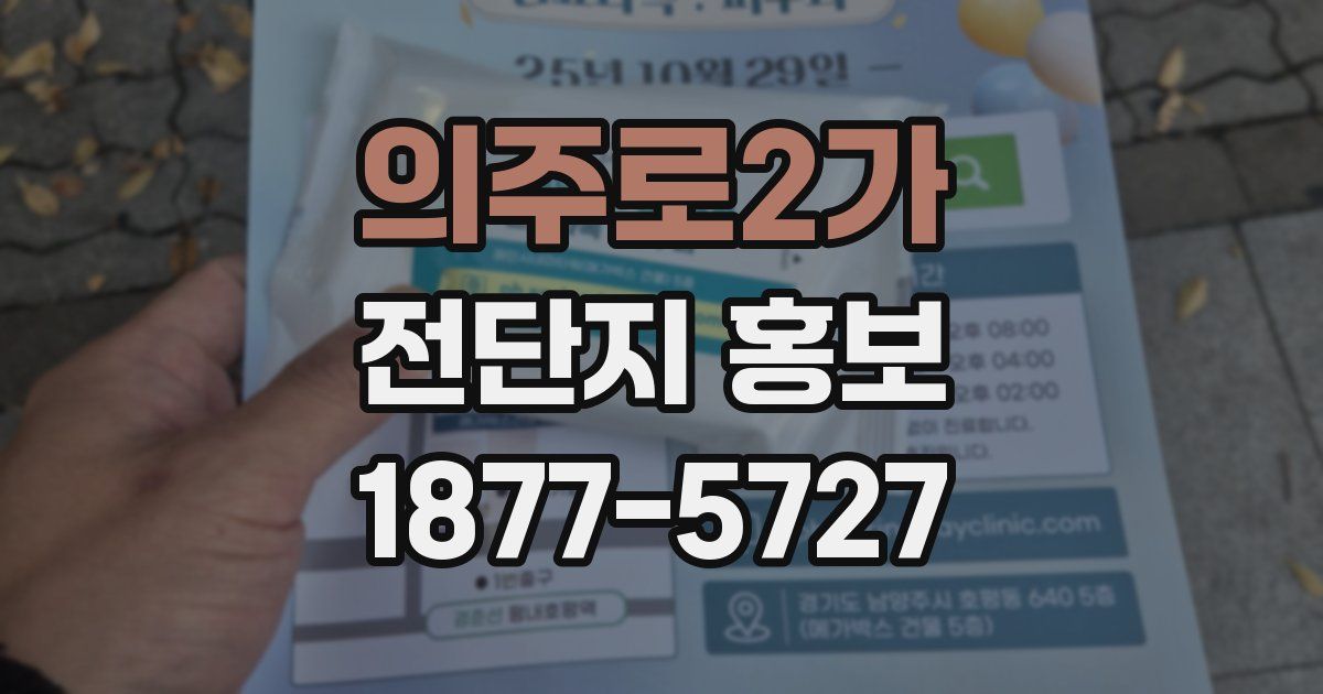 의주로2가 전단지 홍보