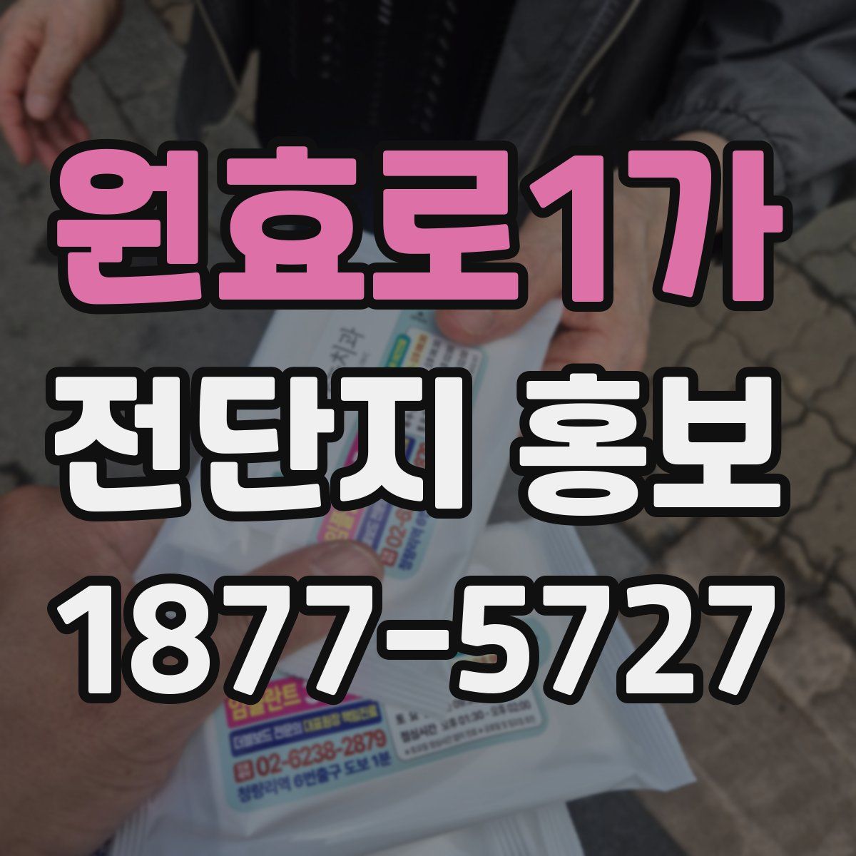 원효로1가 전단지 홍보