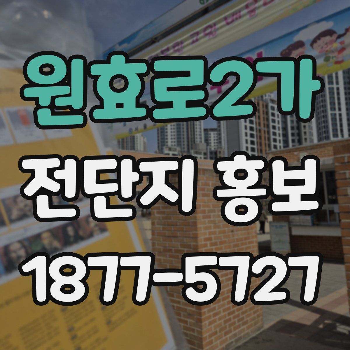 원효로2가 전단지 홍보