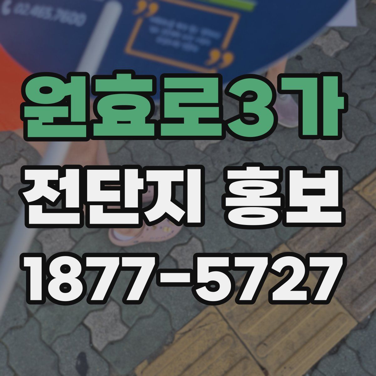 원효로3가 전단지 홍보