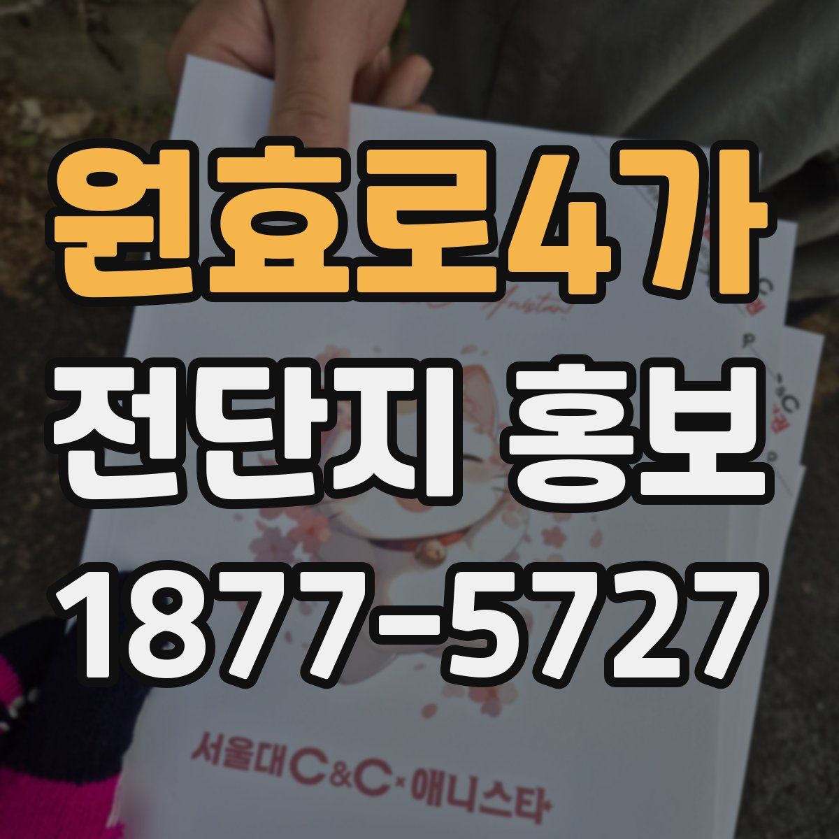 원효로4가 전단지 홍보