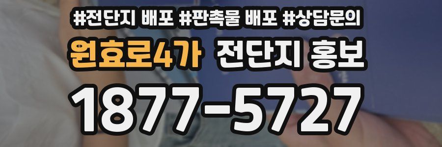 원효로4가 전단지 홍보