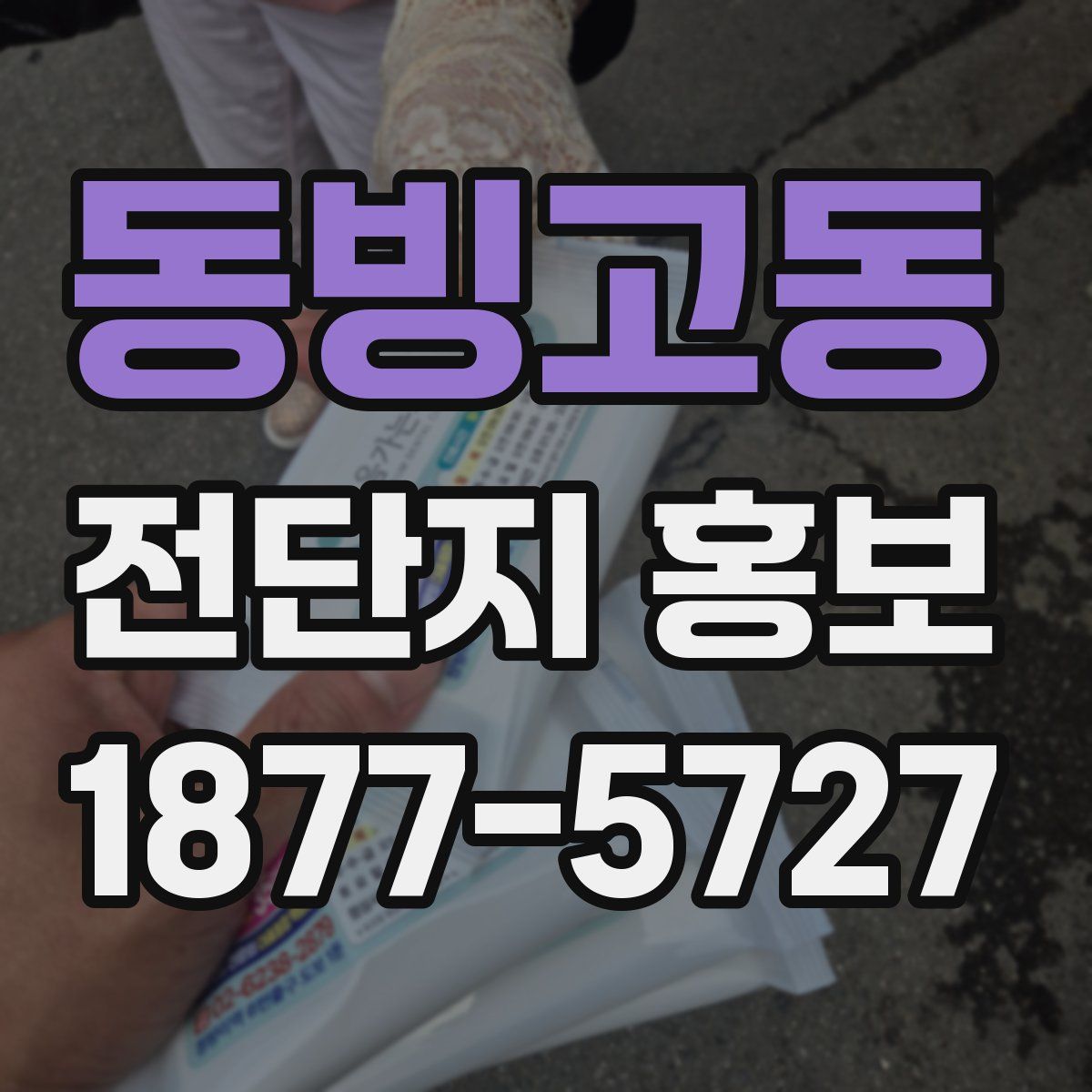 동빙고동 전단지 홍보