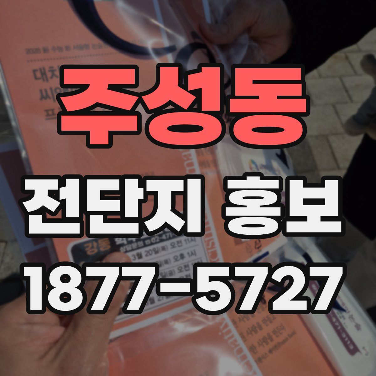 주성동 전단지 홍보