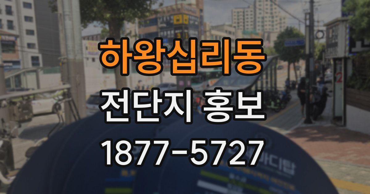 하왕십리동 전단지 홍보