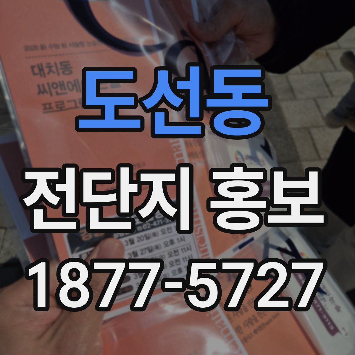 도선동 전단지 홍보