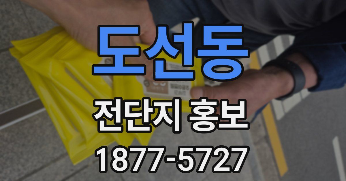 도선동 전단지 홍보