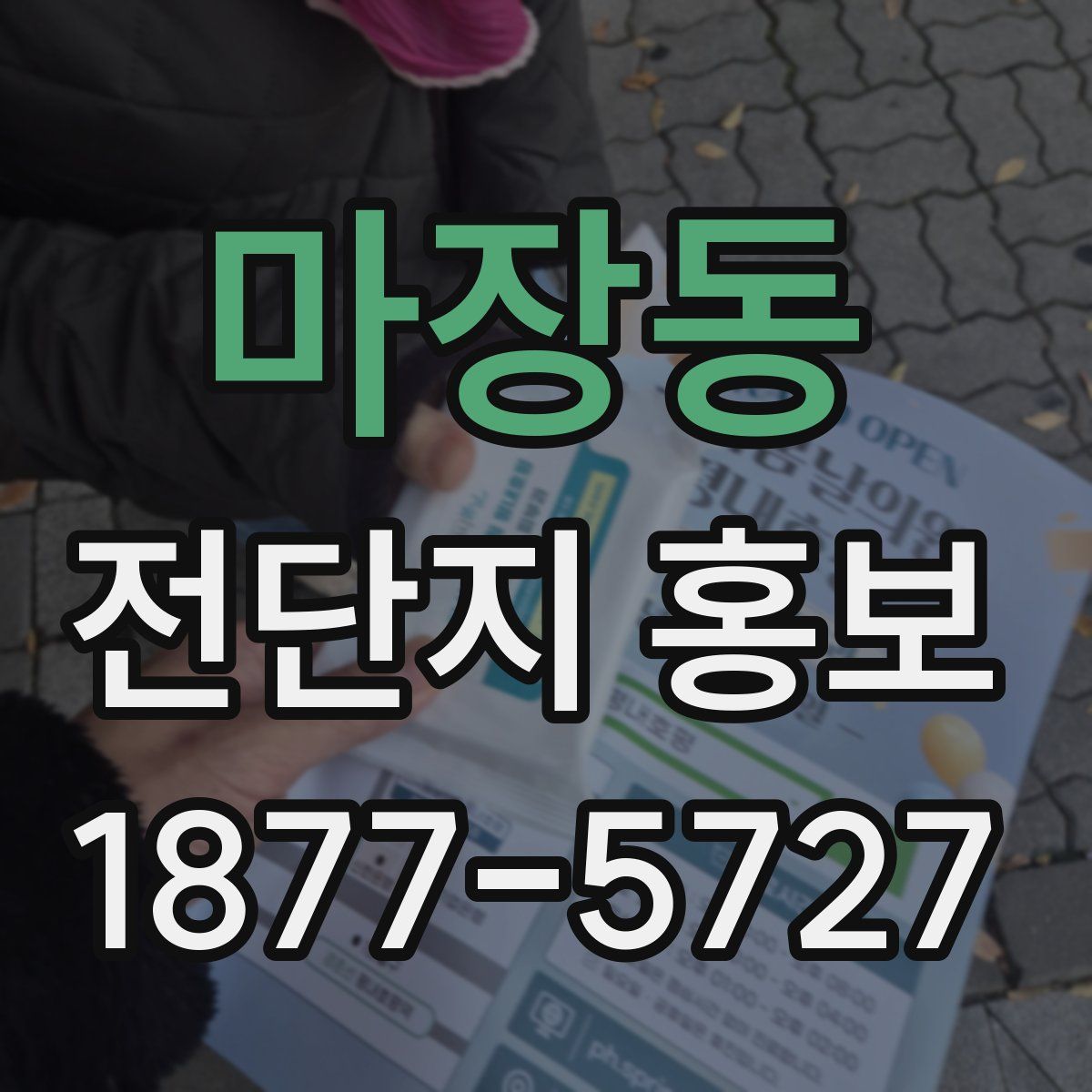마장동 전단지 홍보