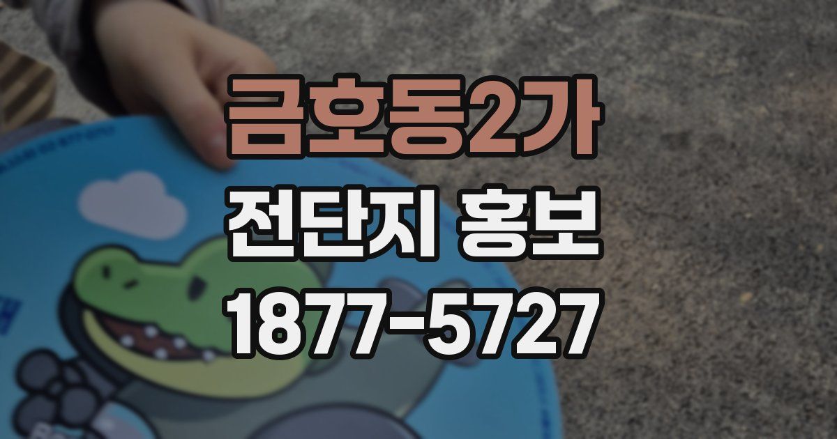 금호동2가 전단지 홍보