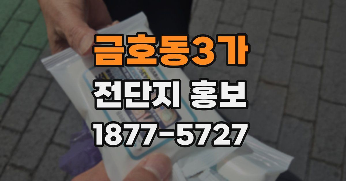 금호동3가 전단지 홍보
