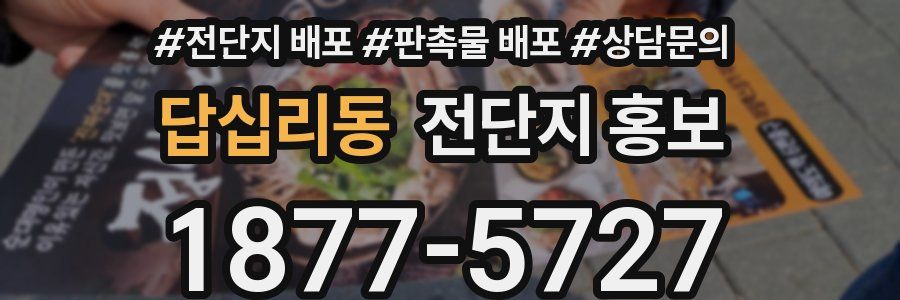 답십리동 전단지 홍보