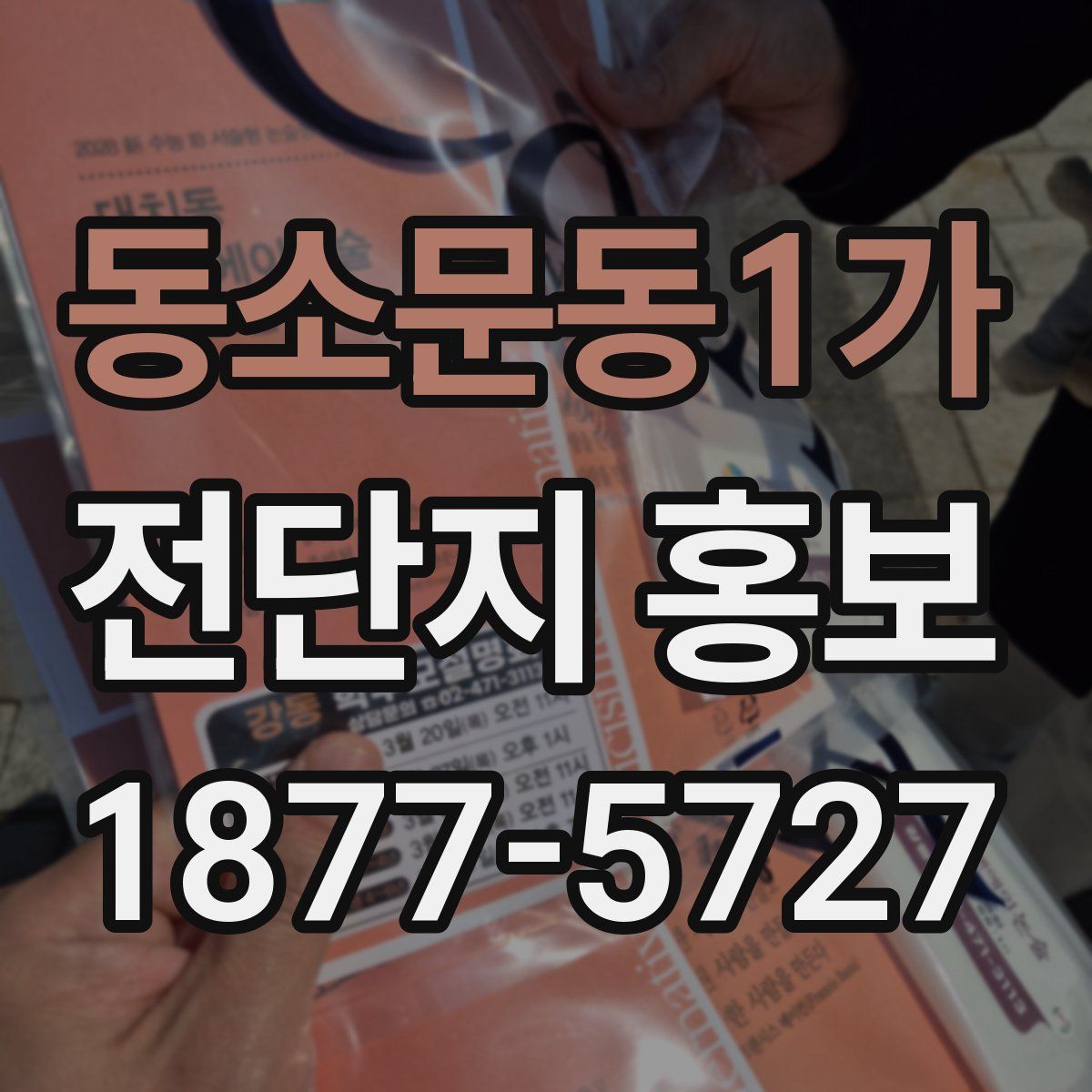 동소문동1가 전단지 홍보