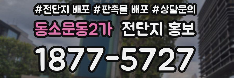동소문동2가 전단지 홍보