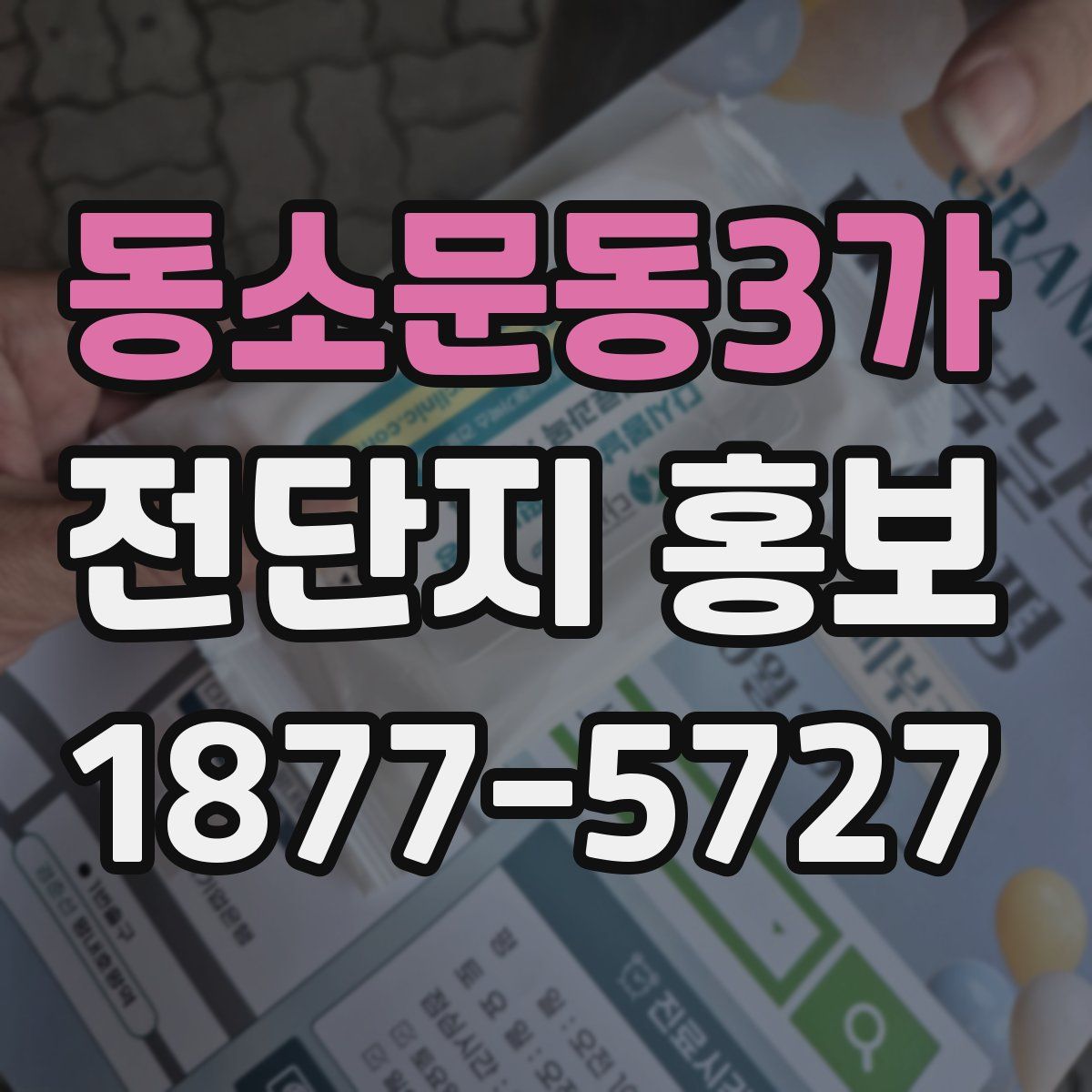 동소문동3가 전단지 홍보