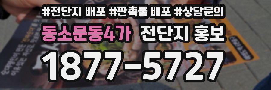 동소문동4가 전단지 홍보