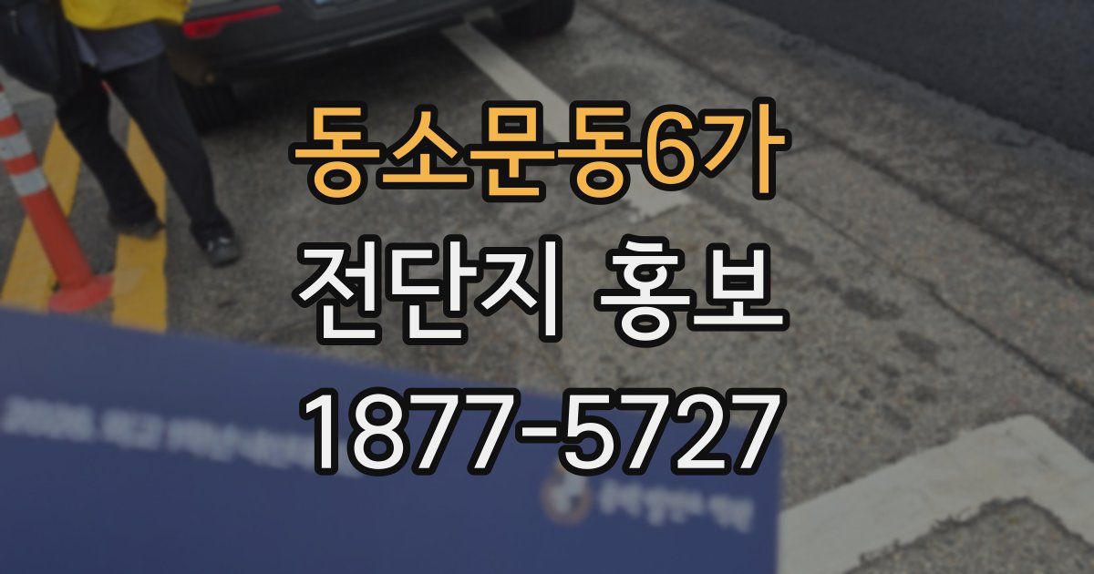 동소문동6가 전단지 홍보