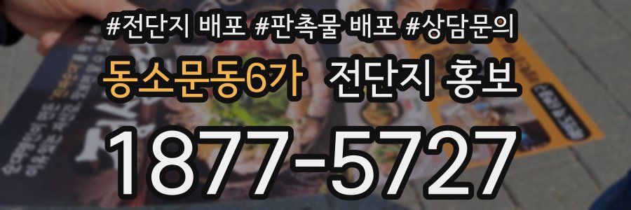 동소문동6가 전단지 홍보