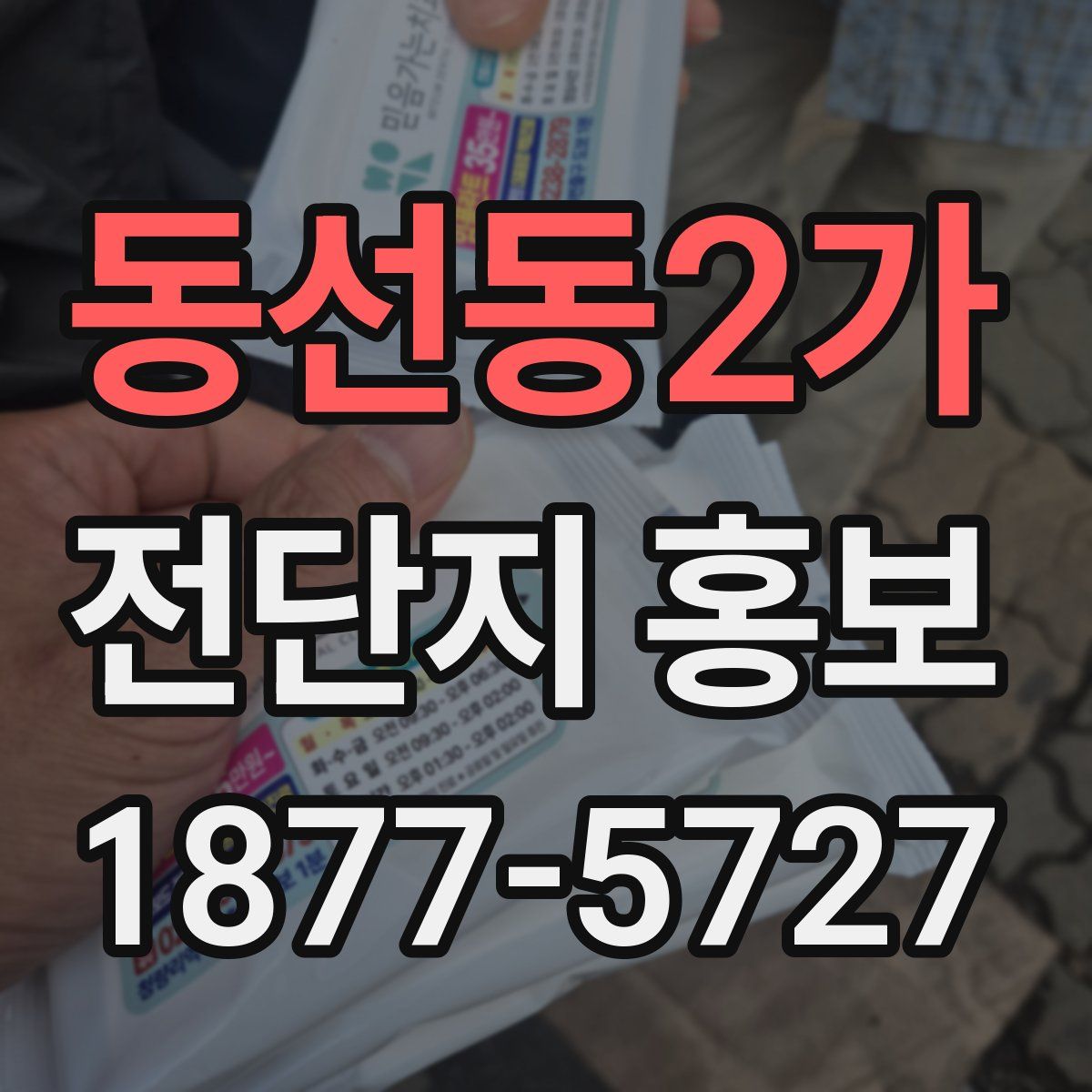 동선동2가 전단지 홍보