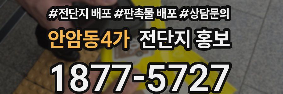 안암동4가 전단지 홍보