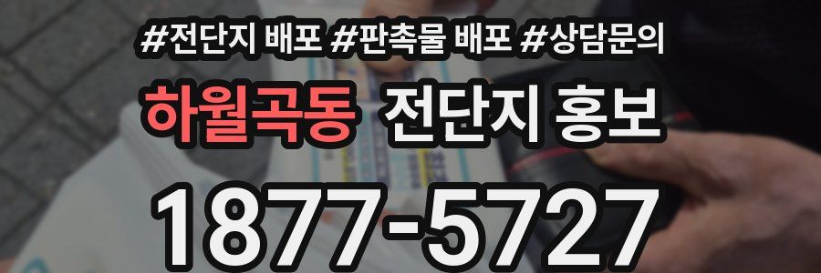 하월곡동 전단지 홍보