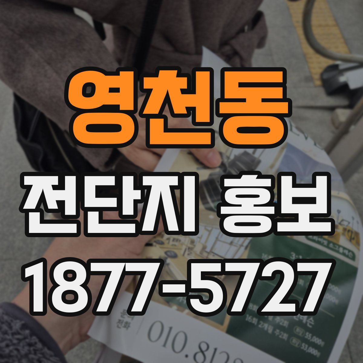 영천동 전단지 홍보