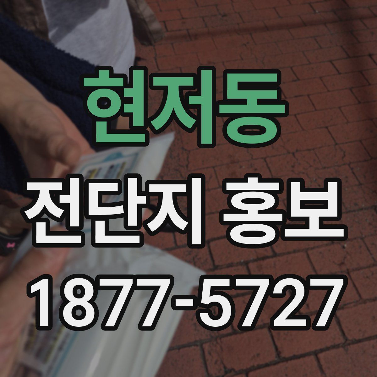 현저동 전단지 홍보