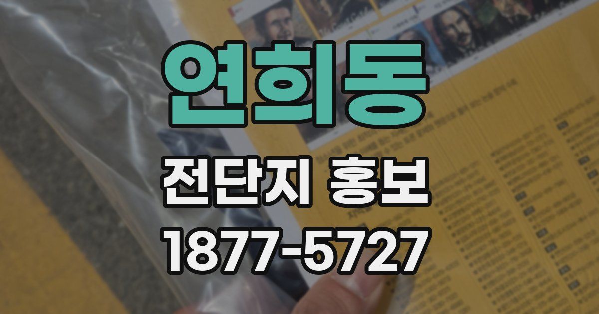 연희동 전단지 홍보